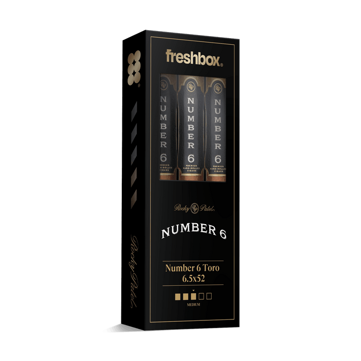 Rocky Patel Number 6 Toro 6.5x52 FreshBox | Cigar 3-Pack FreshBox Rocky Patel 