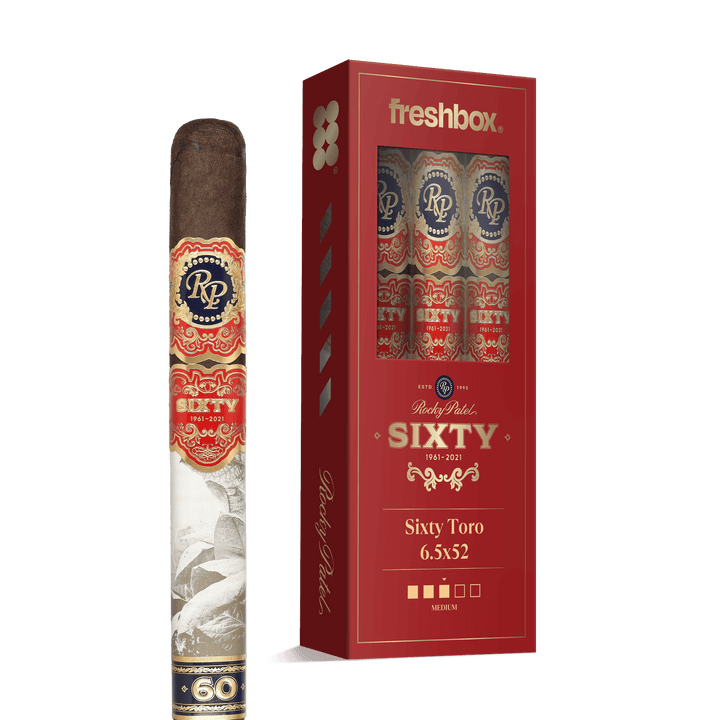 Rocky Patel Sixty Toro 6.5x52 FreshBox | Cigar 3-Pack FreshBox Rocky Patel 