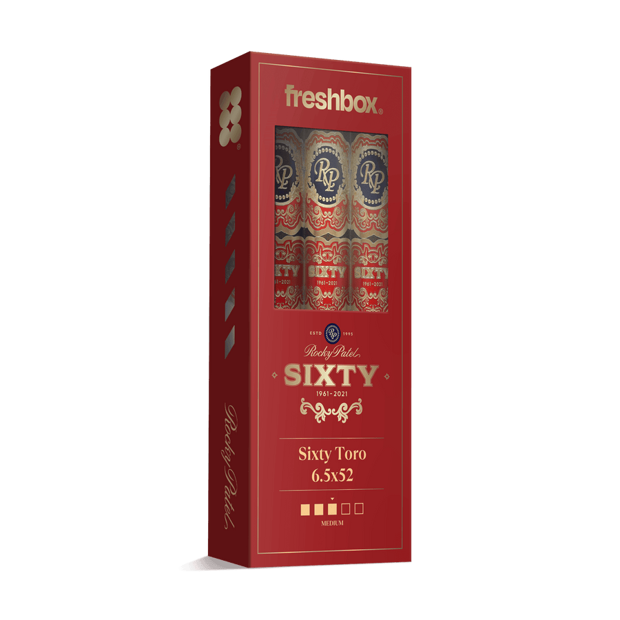 Rocky Patel Sixty Toro 6.5x52 FreshBox | Cigar 3-Pack FreshBox Rocky Patel 