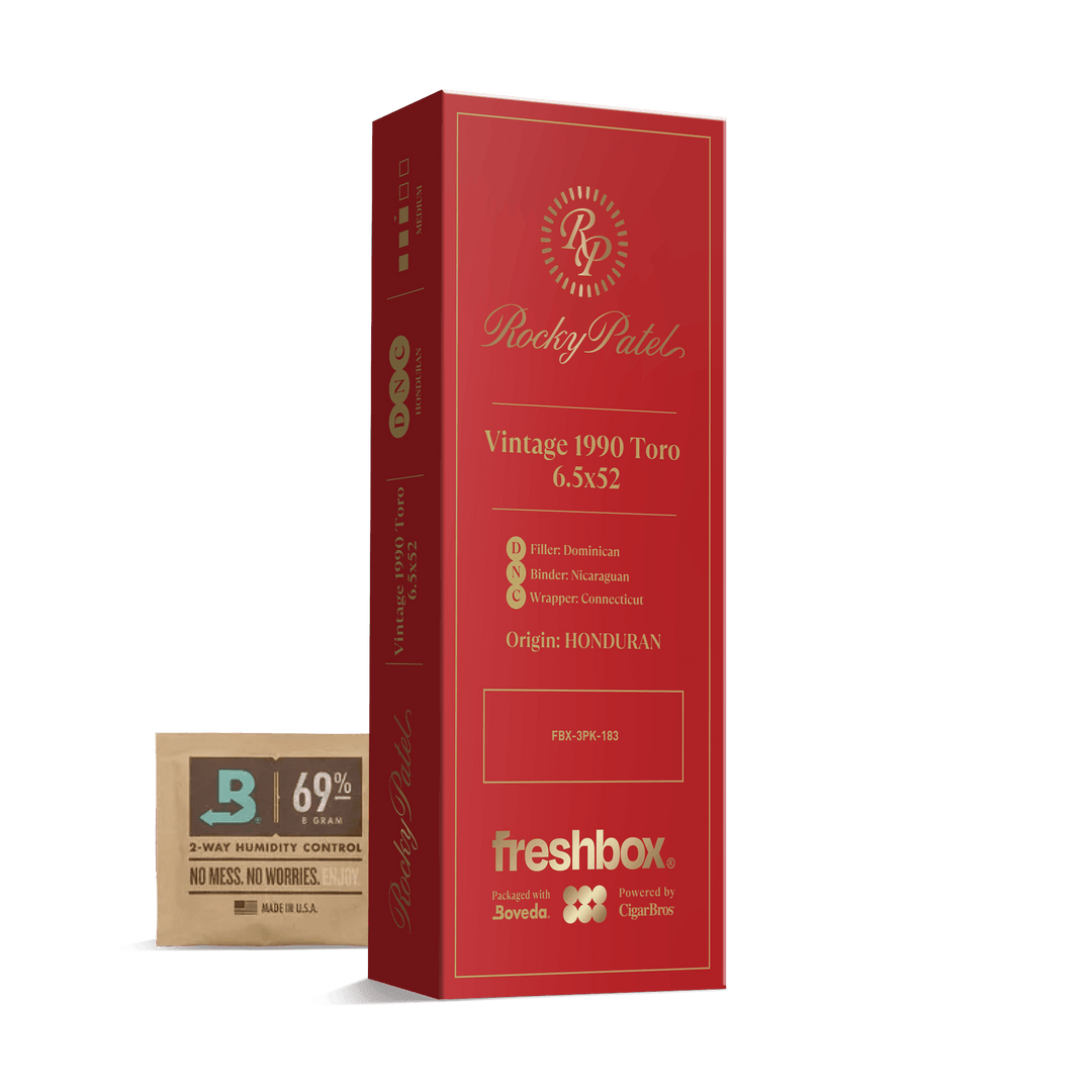 Rocky Patel Vintage 1990 Toro 6.5x52 FreshBox | Cigar 3-Pack FreshBox Rocky Patel 