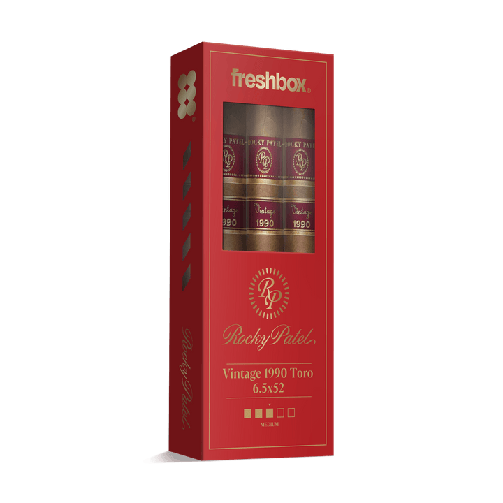 Rocky Patel Vintage 1990 Toro 6.5x52 FreshBox | Cigar 3-Pack FreshBox Rocky Patel 