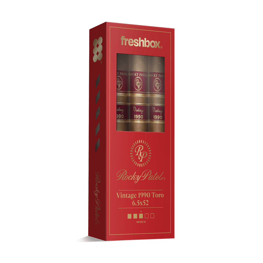 Rocky Patel Vintage 1990 Toro 6.5x52 FreshBox | Cigar 3-Pack FreshBox Rocky Patel 