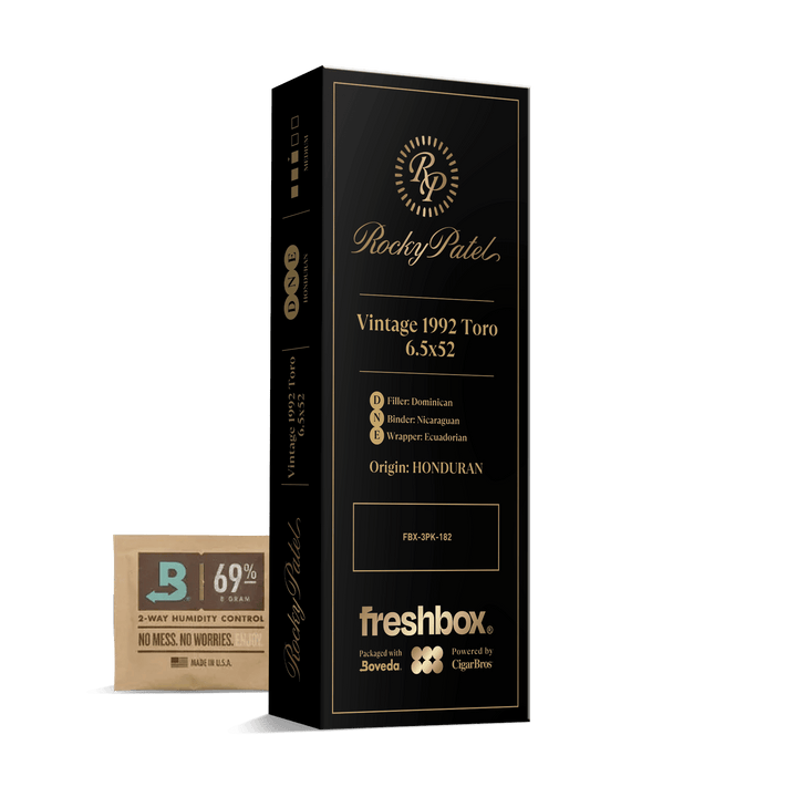 Rocky Patel Vintage 1992 Toro 6.5x52 FreshBox | Cigar 3-Pack FreshBox Rocky Patel 