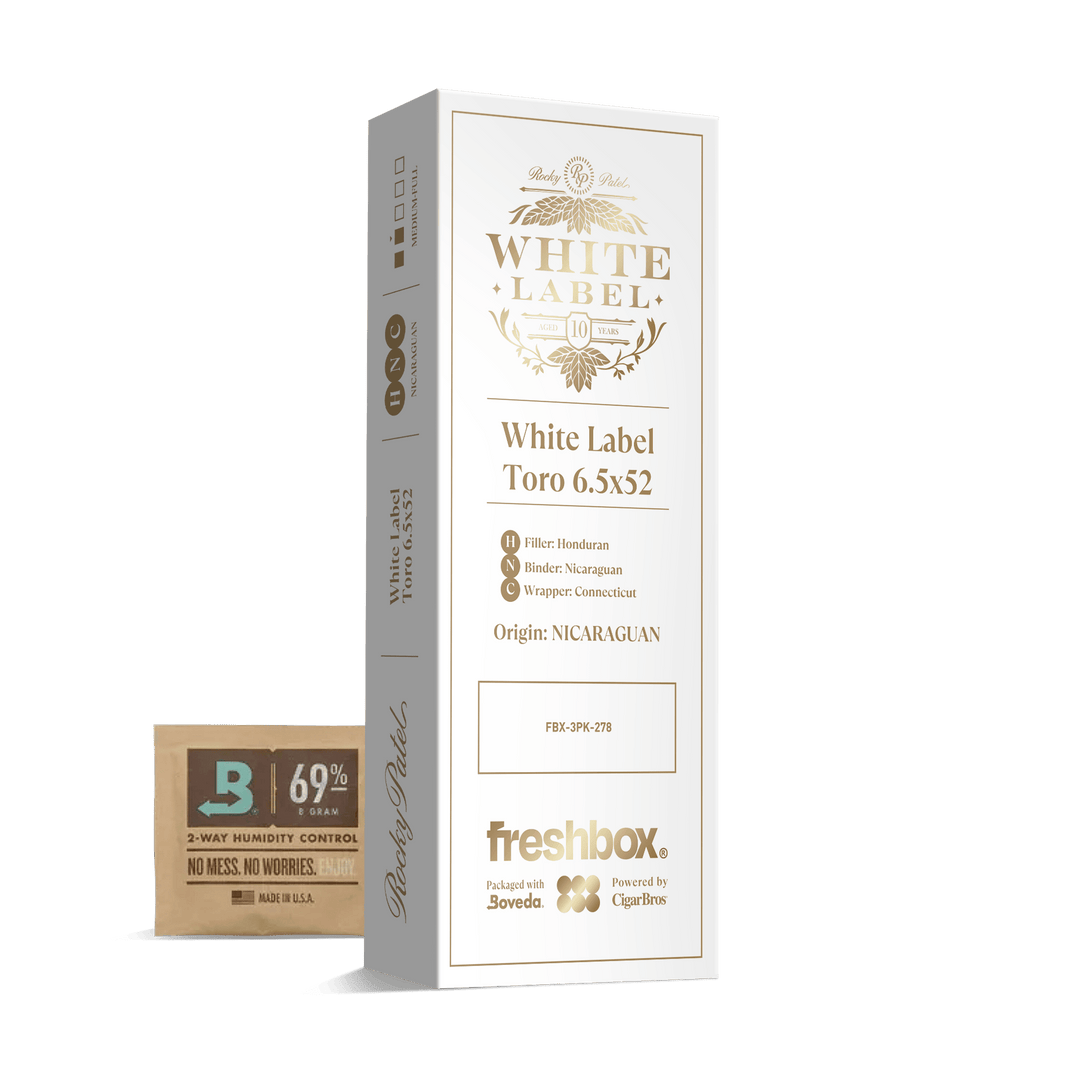 Rocky Patel White Label Toro 6.5x52 FreshBox | Cigar 3-Pack FreshBox Rocky Patel 
