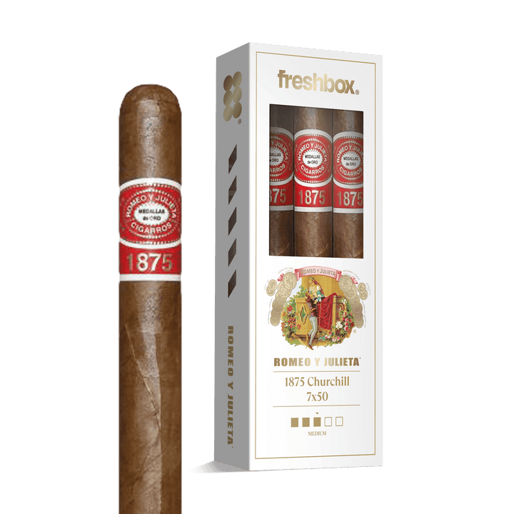 Romeo Y Julieta 1875 Churchill 7x50 FreshBox | Cigar 3-Pack FreshBox Romeo Y Julieta 