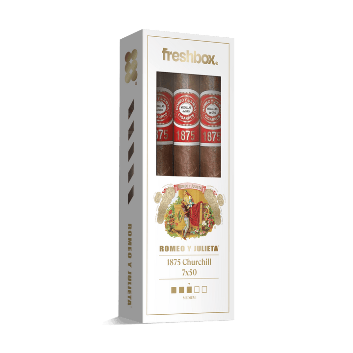 Romeo Y Julieta 1875 Churchill 7x50 FreshBox | Cigar 3-Pack FreshBox Romeo Y Julieta 
