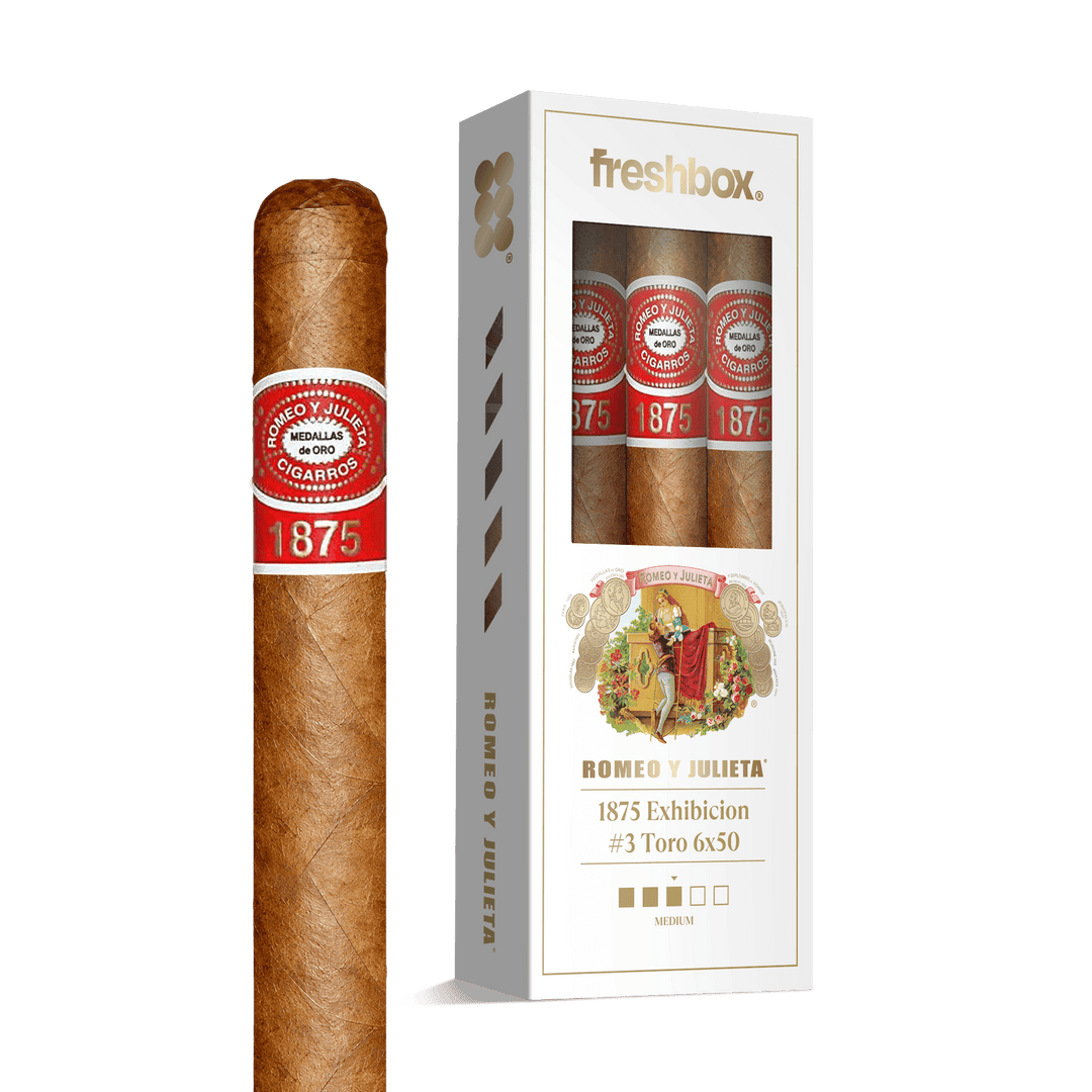 Romeo Y Julieta 1875 Exhibicion #3 6x50 FreshBox | Cigar 3-Pack FreshBox Romeo Y Julieta 