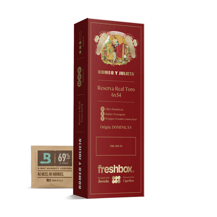 Romeo Y Julieta Reserva Real Toro 6x54 FreshBox | Cigar 3-Pack FreshBox Romeo Y Julieta 