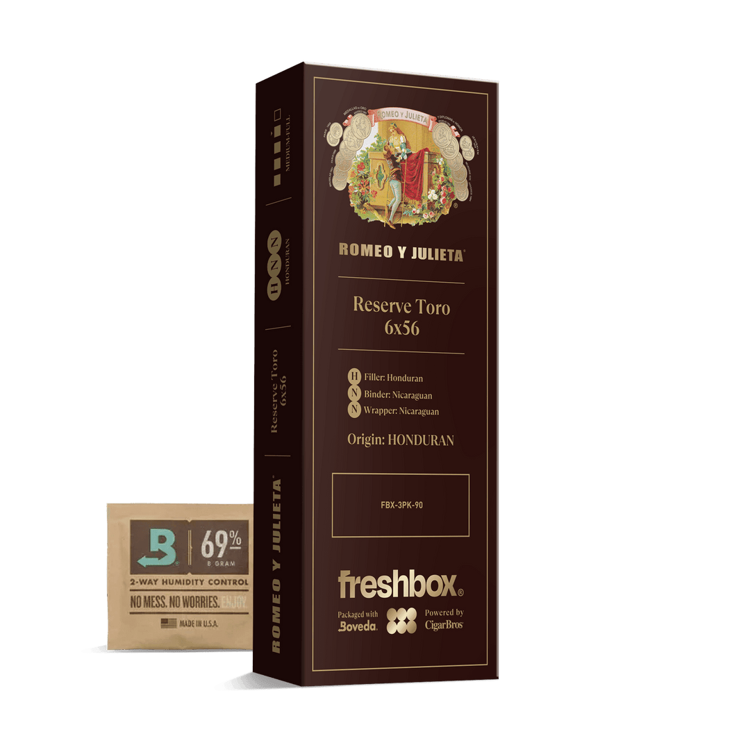 Romeo Y Julieta Reserve Toro 6x56 FreshBox | Cigar 3-Pack FreshBox Romeo Y Julieta 