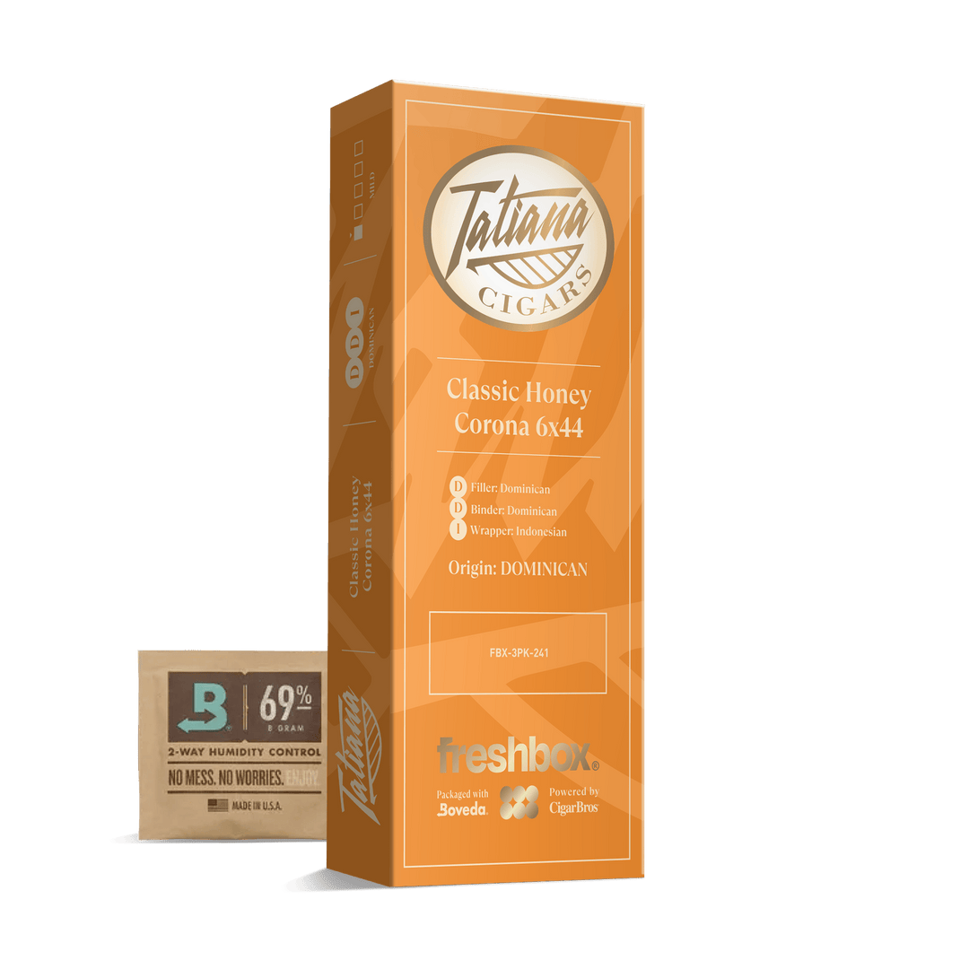 Tatiana Classic Honey Corona 6x44 FreshBox | Cigar 3-Pack FreshBox Tatiana Classic 