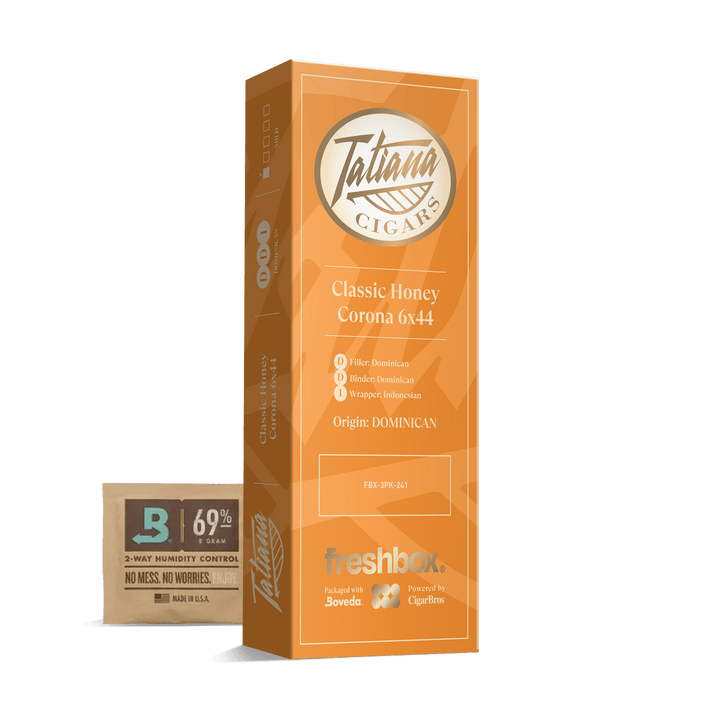 Tatiana Classic Honey Corona 6x44 FreshBox | Cigar 3-Pack FreshBox Tatiana Classic 
