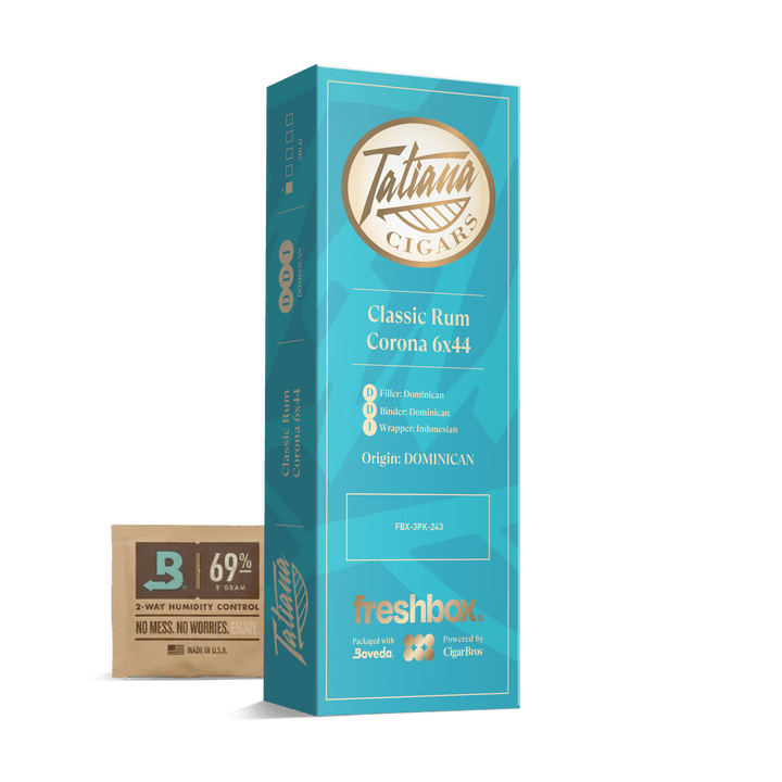 Tatiana Classic Rum Corona 6x44 FreshBox | Cigar 3-Pack FreshBox Tatiana Classic 
