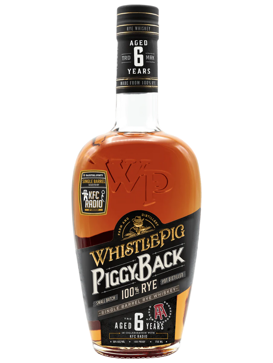 WhistlePig PiggyBack Barstool Barrel: KFC Radio Rye Whiskey WhistlePig 