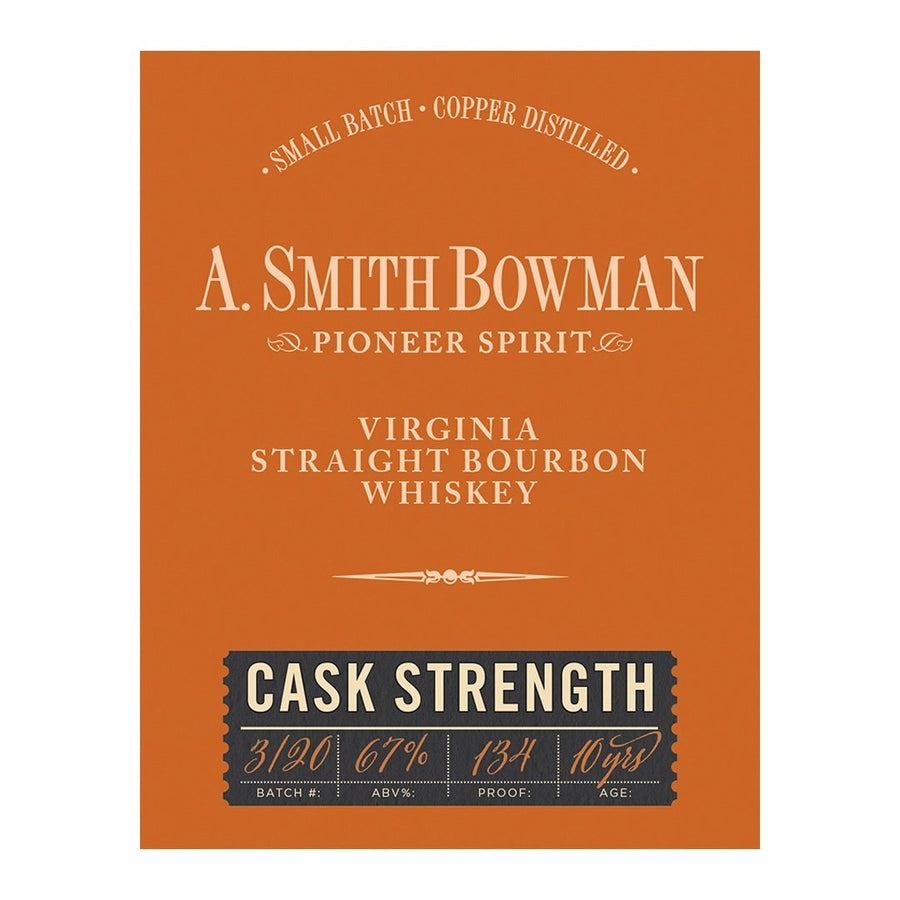 A. Smith Bowman Cask Strength Straight Bourbon Whiskey A. Smith Bowman 