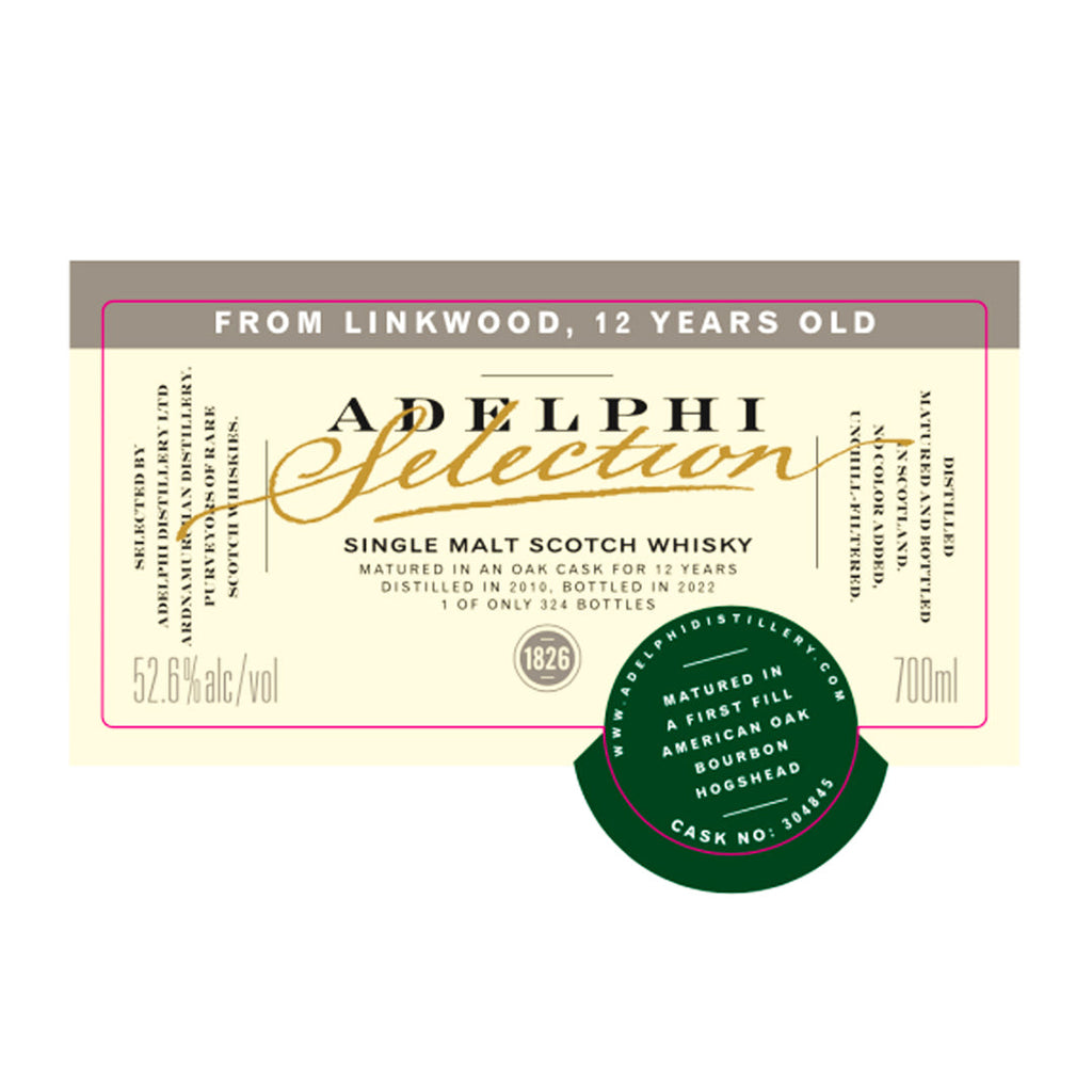 Adelphi Selections Linkwood 2010 Year Old Rare Scotch Whiskey Scotch Whisky Adelphi Selections 