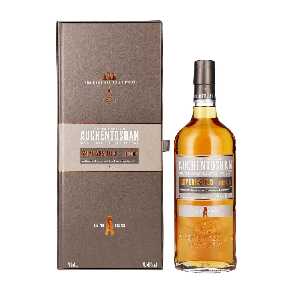 Auchentoshan Single Malt Whiskey 21 yr Limited A Release Scotch Whisky Auchentoshan 