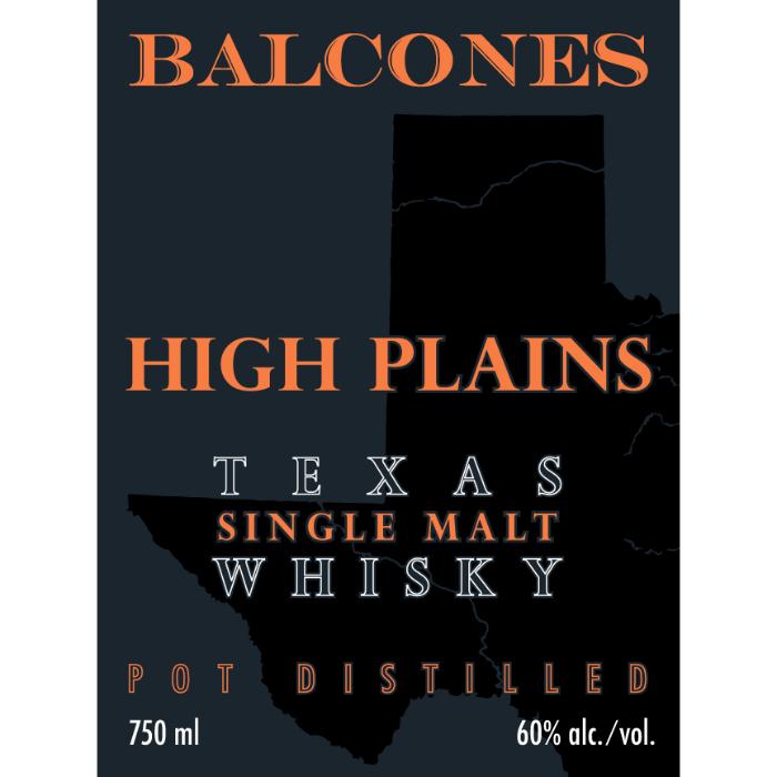 Balcones High Plains Single Malt Whiskey Balcones 