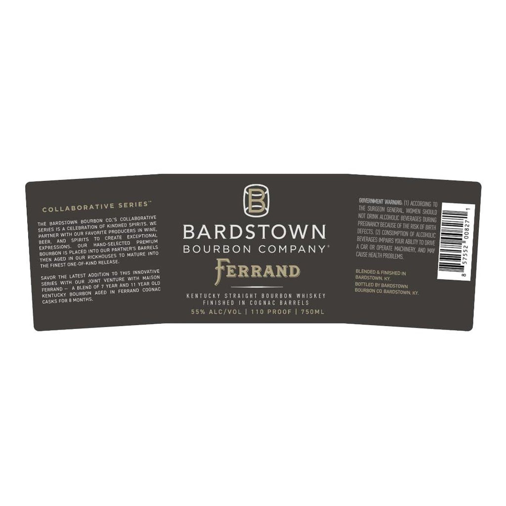Bardstown Bourbon Company Ferrand Finished In Cognac Barrels Kentucky Straight Bourbon Whiskey Bardstown Bourbon Company 