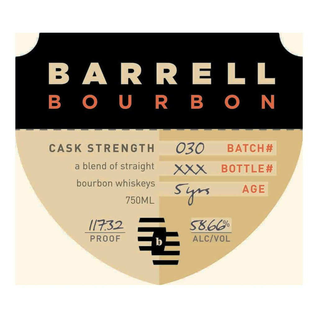Barrell Bourbon Batch 30 Bourbon Whiskey Barrell Bourbon 
