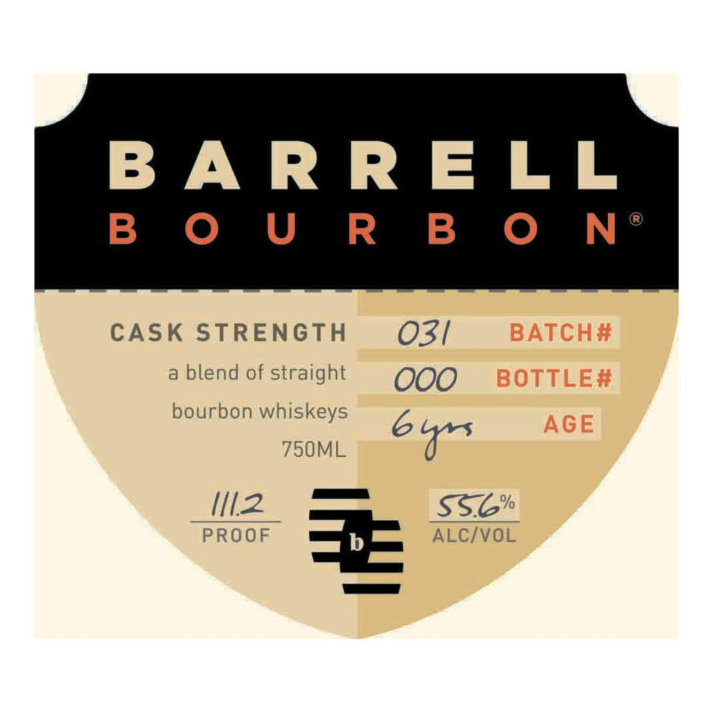 Barrell Bourbon Batch 31 Straight Bourbon Whiskey Barrell Bourbon 