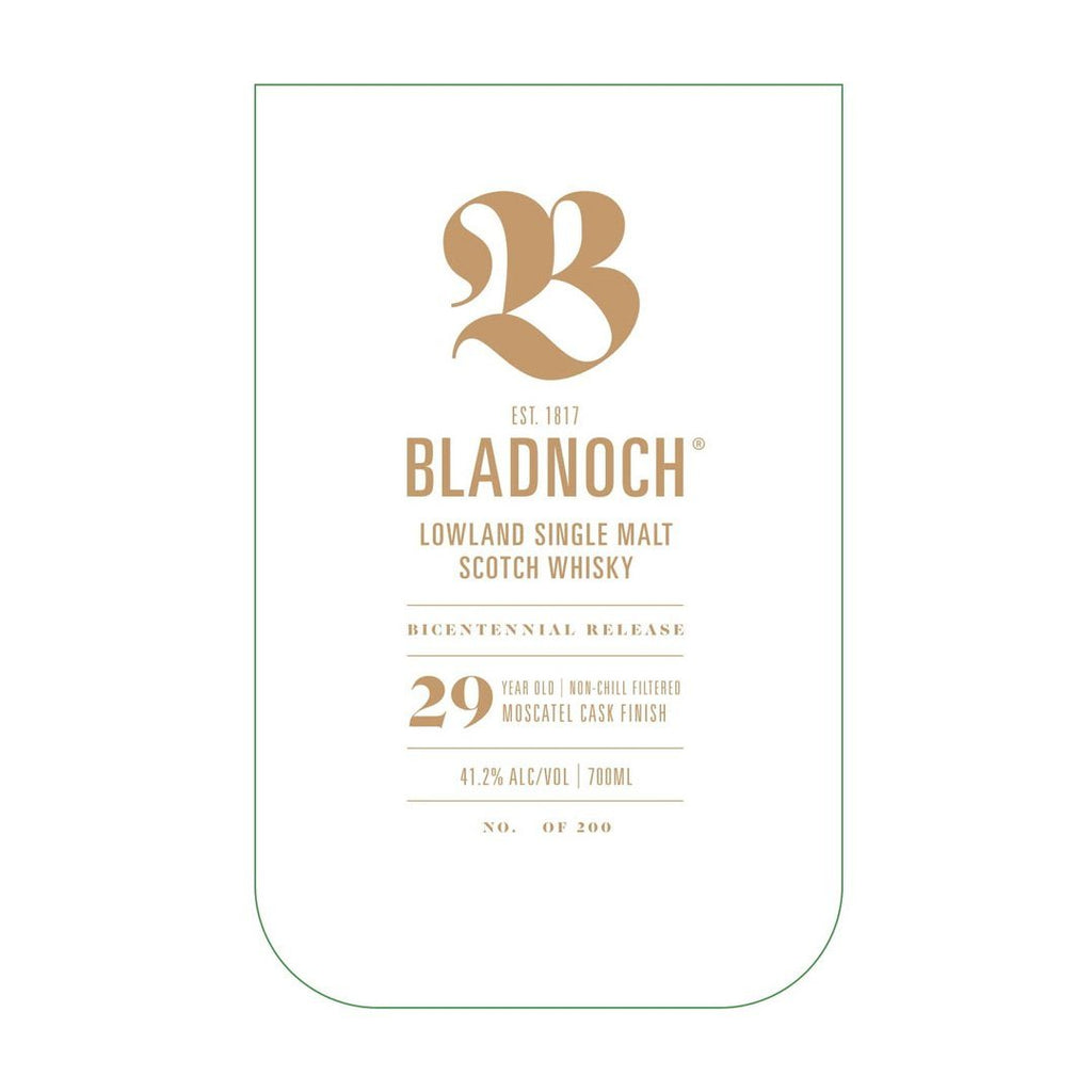 Bladnoch 29 Year Old Single Malt Scotch Whisky Bladnoch Distillery 