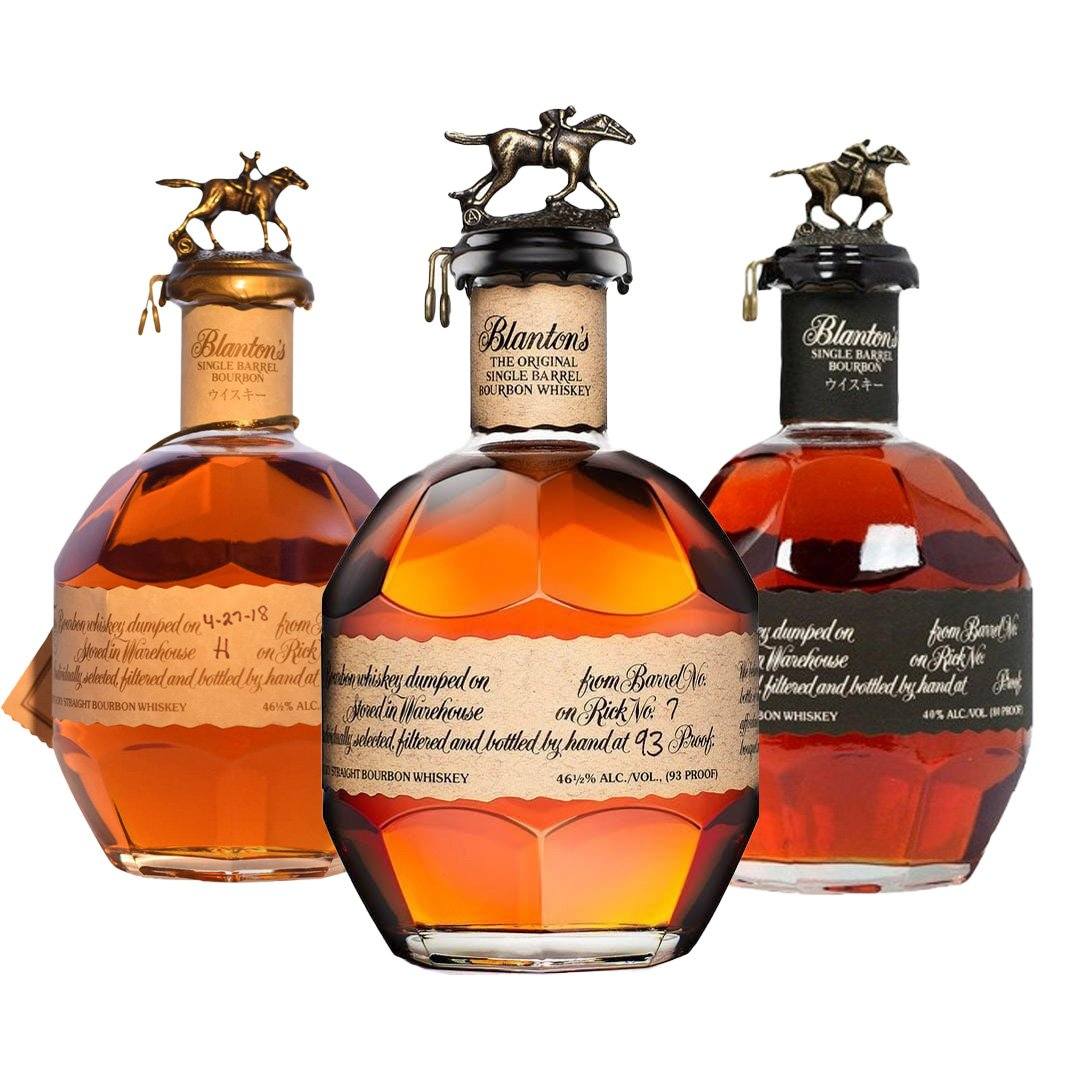 Blanton Single Barrel, Blanton Takara Red, Blantons Black Special Blanton Single Barrel, Blanton Takara Red, Blantons Black Special Sip Whiskey 