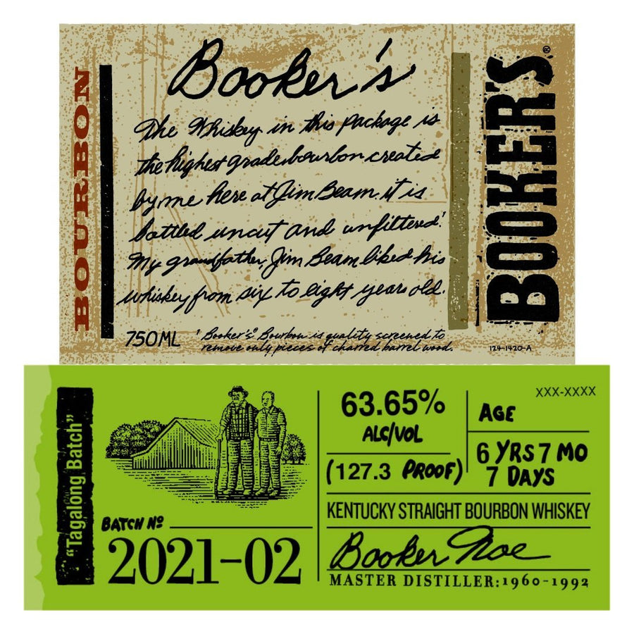 Booker's Bourbon Tagalong Batch 2021-02 Kentucky Straight Bourbon Whiskey Booker's Bourbon 