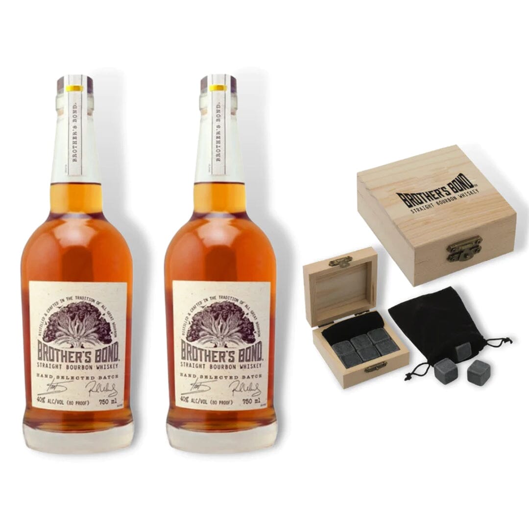 Brother's Bond Bourbon Bundle with Brother's Bond Whiskey Stones Bundle Brother's Bond Distilling Company 