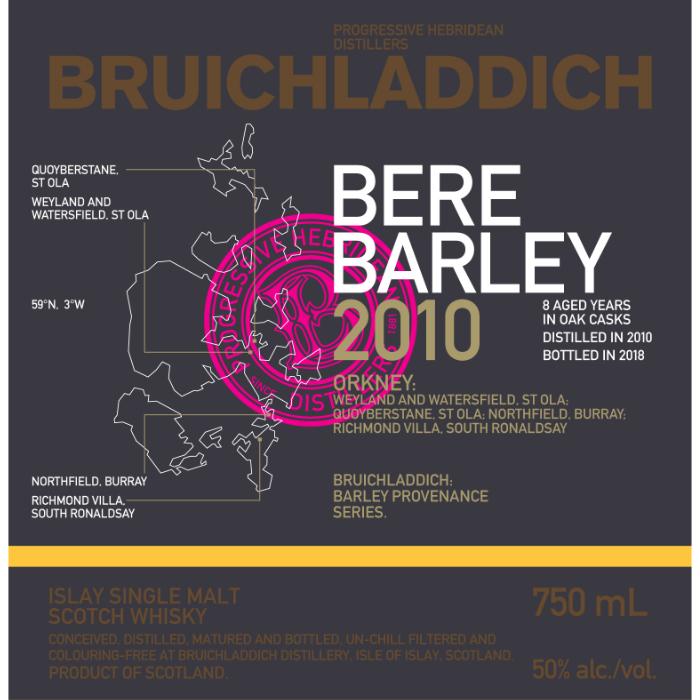 Bruichladdich Bere Barley 2010 Scotch Bruichladdich 