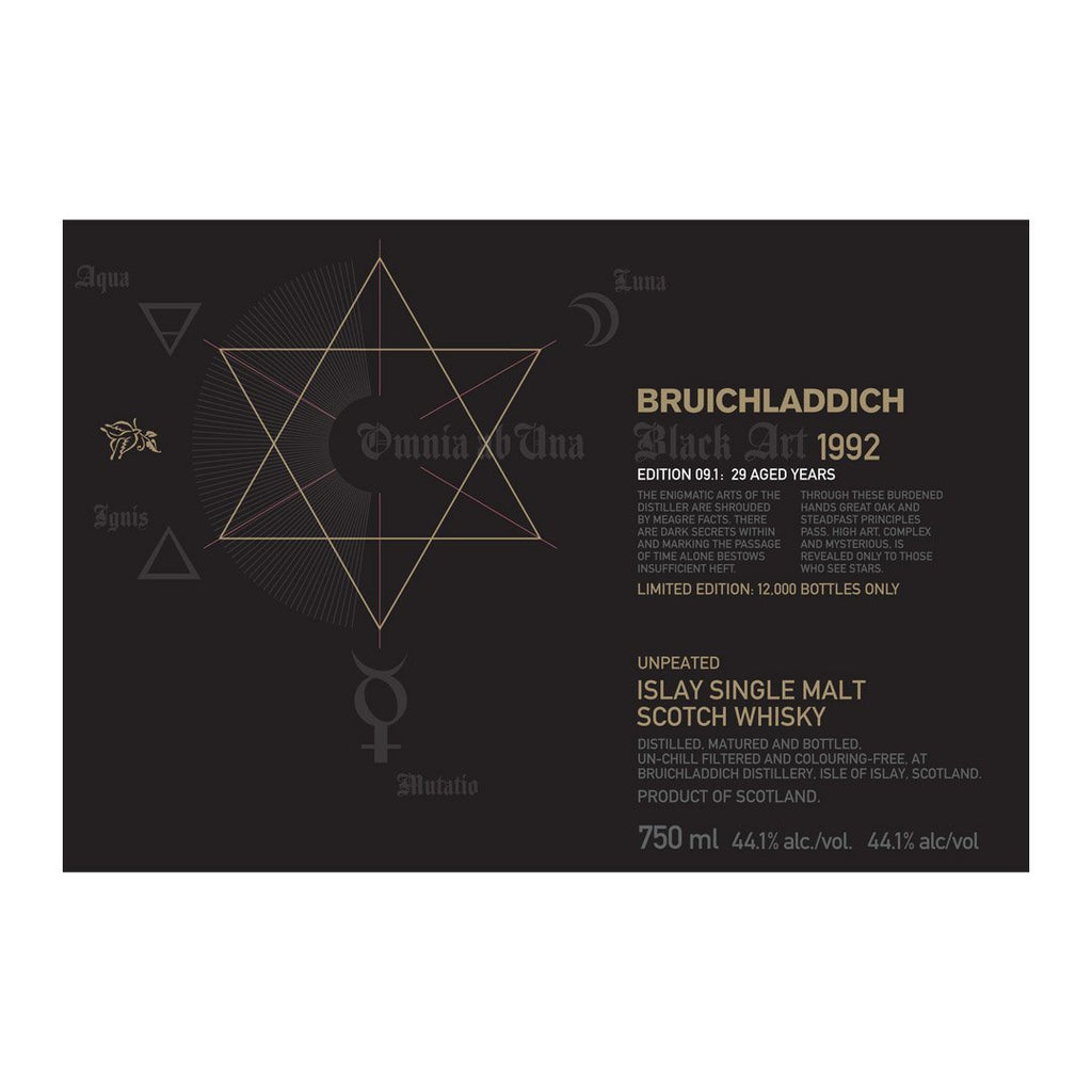 Bruichladdich Black Art 1992 Edition 09.1 29 Year Old Islay Single Malt Bruichladdich 