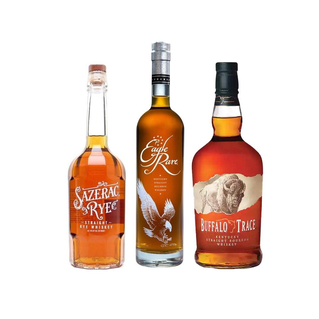 *Buffalo Trace Combo Pack* Eagle Rare 10 Year, Sazerac Rye, Buffalo Trace Bourbon *Buffalo Trace Combo Pack* Eagle Rare 10 Year, Sazerac Rye, Buffalo Trace Bourbon Sip Whiskey 