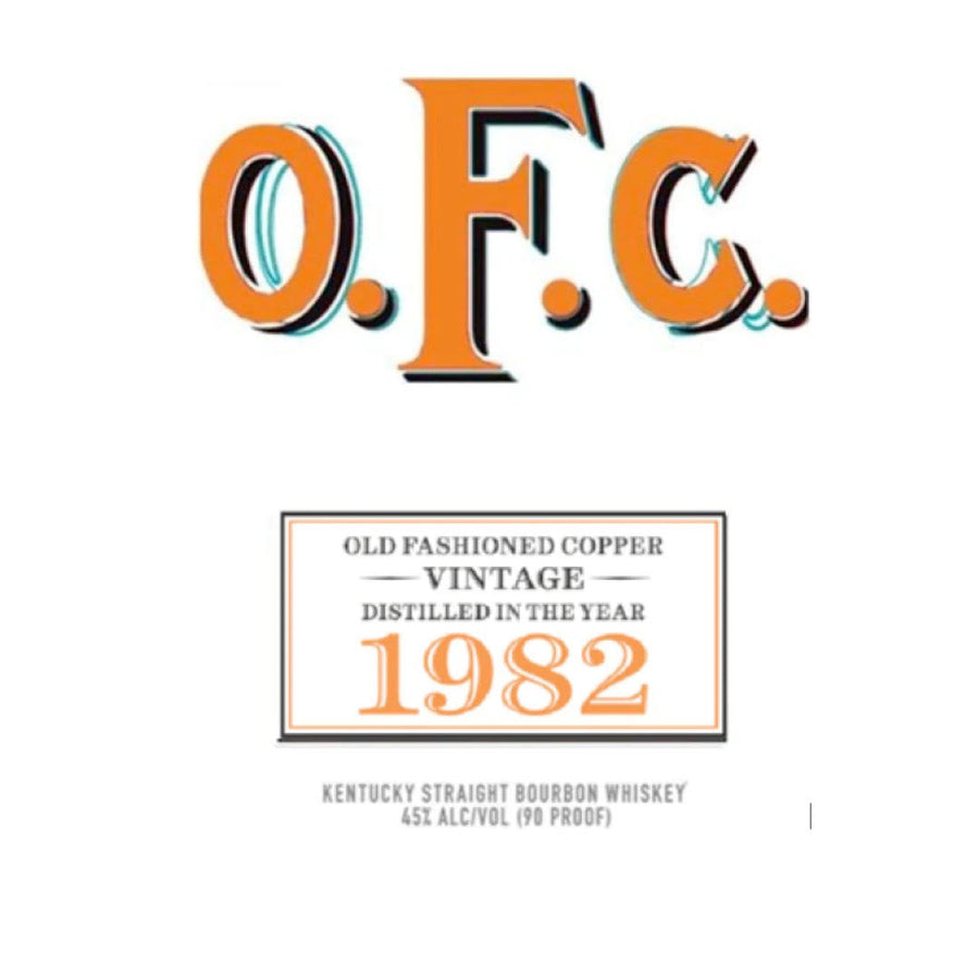 Buffalo Trace O.F.C. 1982 Vintage Bourbon Kentucky Straight Bourbon Whiskey Buffalo Trace 