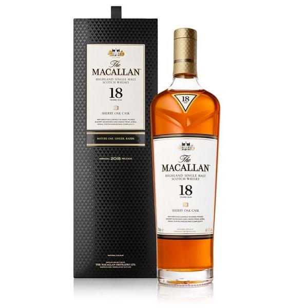 The Macallan 18 Year Old Sherry Oak Scotch The Macallan 