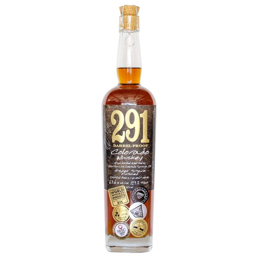 291 Colorado Whiskey, Barrel Proof, Single Barrel American Whiskey 291 Colorado Whiskey 