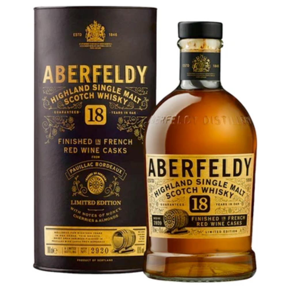 Aberfeldy 18 Year Old Limited Edition Scotch Aberfeldy 