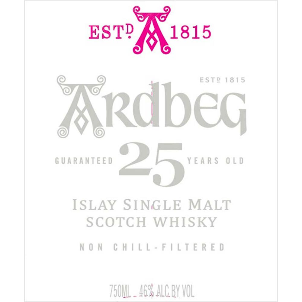 Ardbeg 25 Years Old Scotch Ardbeg 