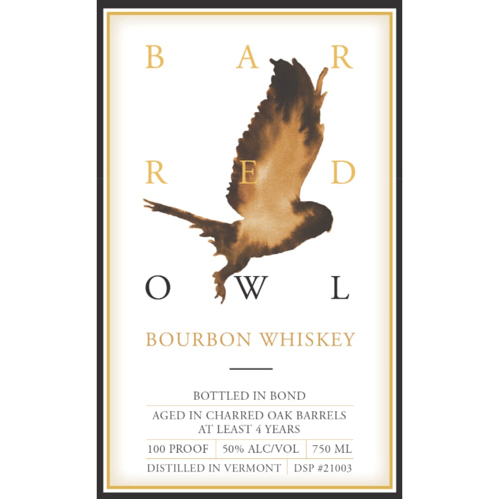 Barred Owl 4 Year Old Bottled in Bond Straight Bourbon Bourbon Appalachian Gap Distillery 