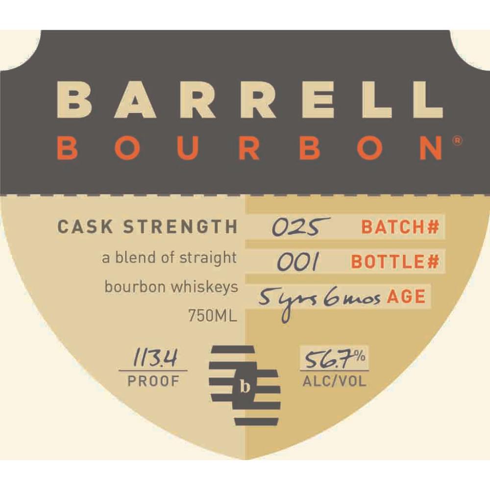 Barrell Bourbon Batch 025 Bourbon Barrell Craft Spirits 