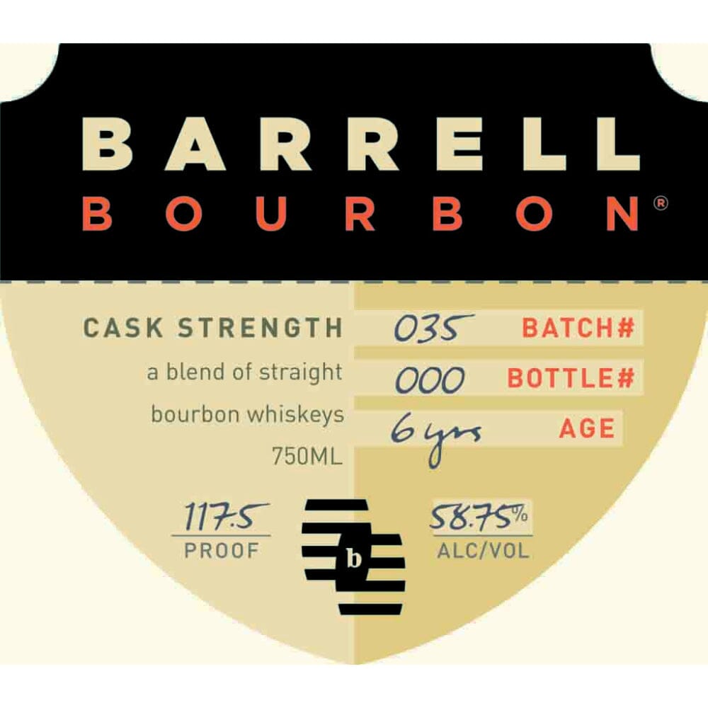 Barrell Bourbon Batch 35 Straight Bourbon Whiskey Barrell Craft Spirits 