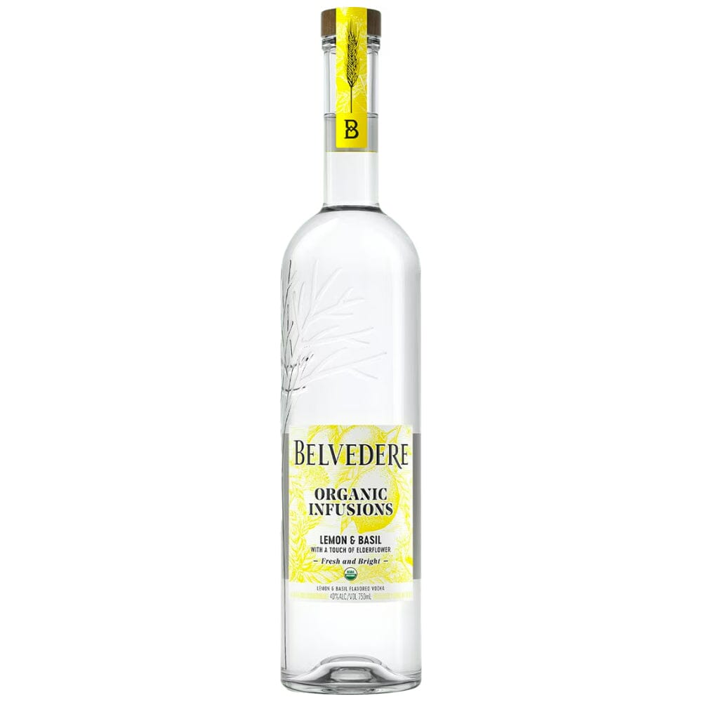Belvedere Lemon & Basil Organic Infusions Vodka Belvedere Vodka 