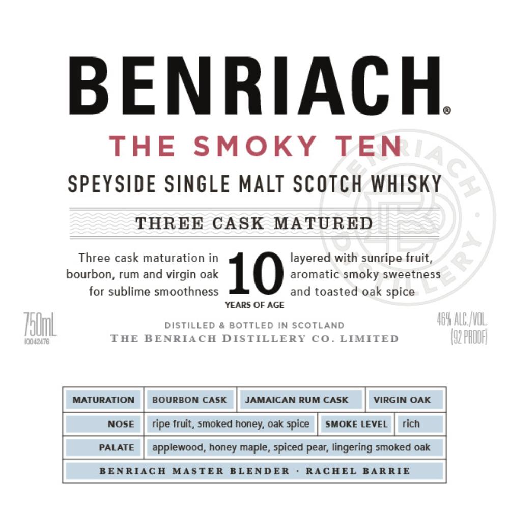 BenRiach The Smoky Ten Scotch BenRiach 