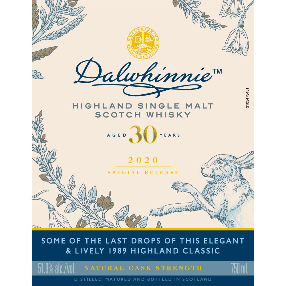 Dalwhinnie 30 Year Old 2020 Special Release Scotch Dalwhinnie 