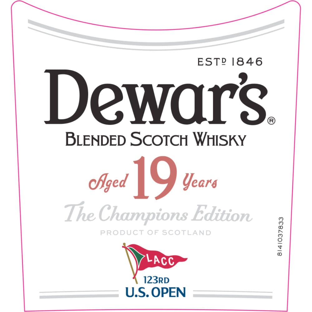 Dewar's 19 Year Old US Open The Champions Edition 2023 Scotch Dewar's 