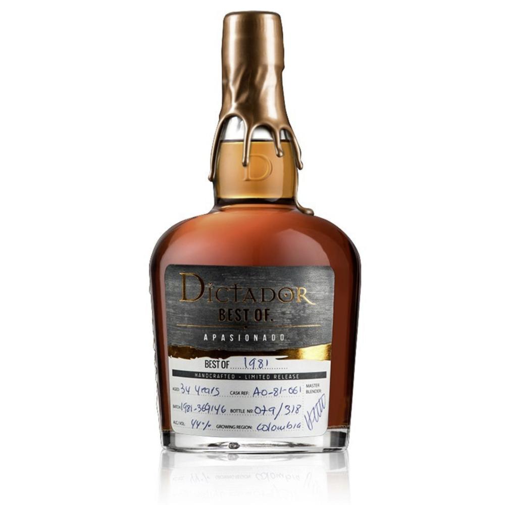 Dictador Best Of 1987 Whiskey Cask Finish Vintage Rum Rum Dictador 
