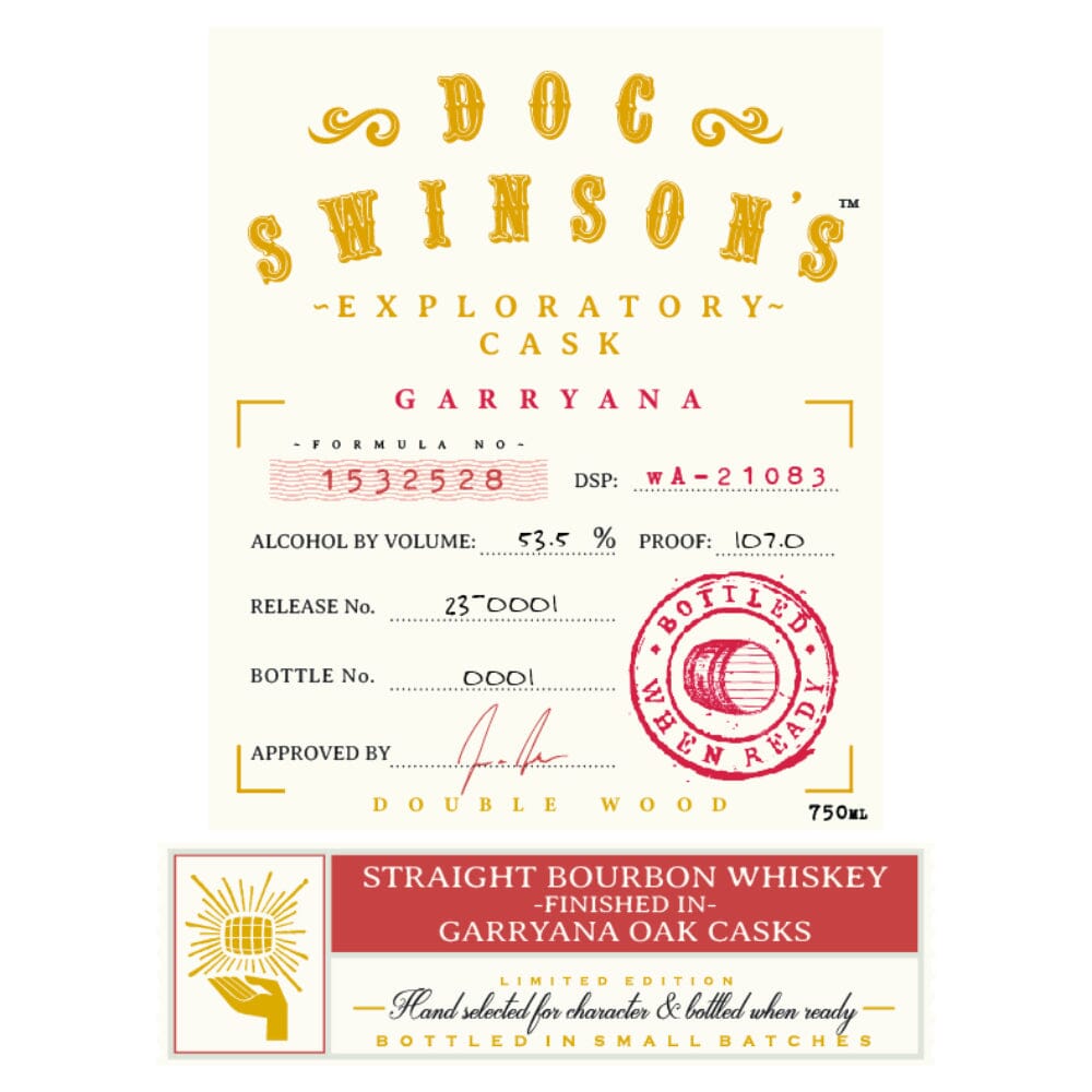 Doc Swinson’s Exploratory Cask Garryana Straight Bourbon Bourbon Doc Swinson's 