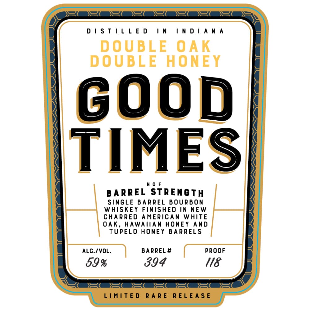 Good Times Double Oak Double Honey Bourbon Bourbon Good Times Bourbon 