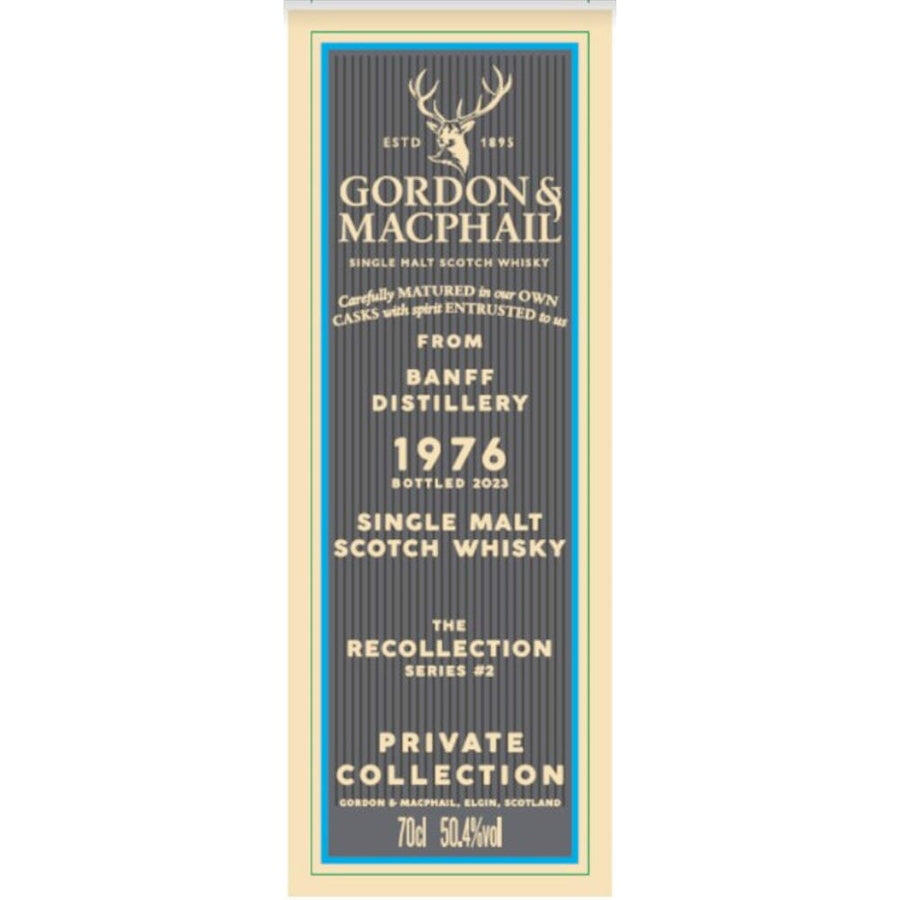 Gordon & Macphail The Recollection Series #2 46 Year Banff Distillery Scotch Gordon & Macphail 