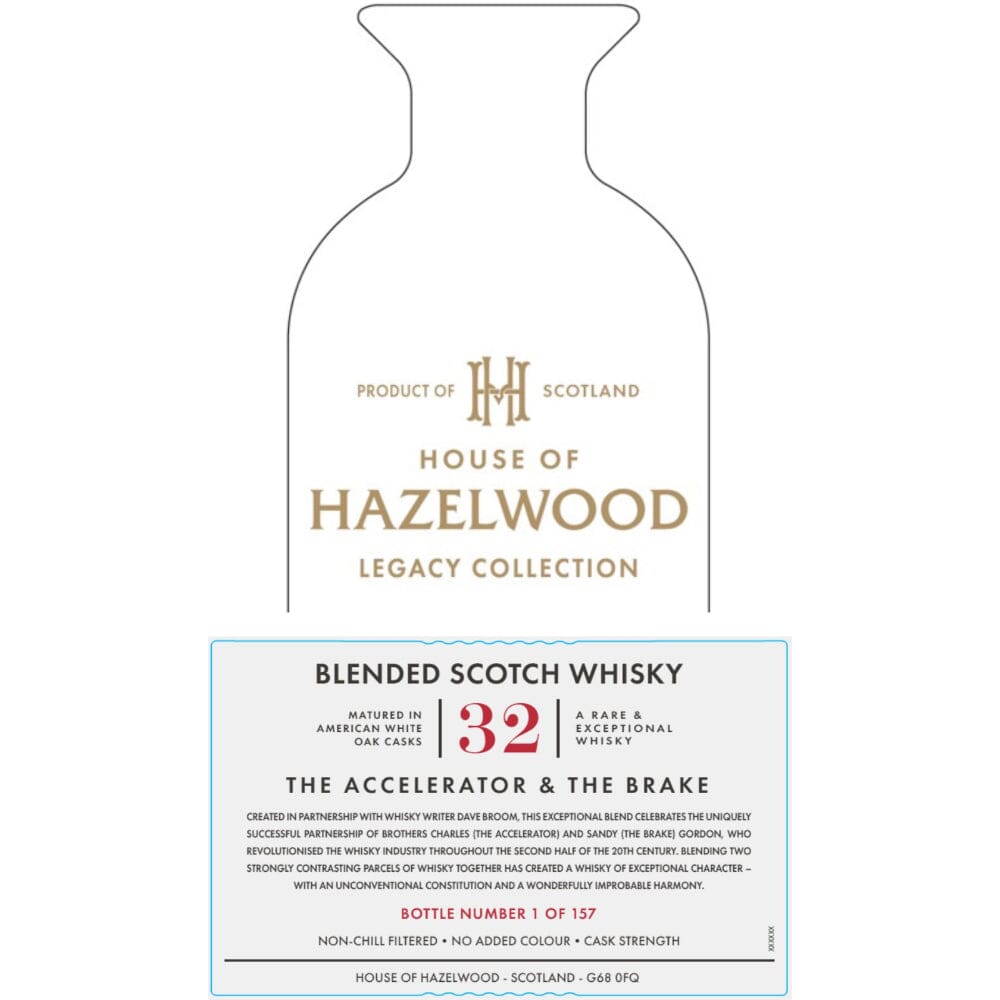 Hazelwood The Accelerator & The Brake 32 Year Old Blended Scotch Blended Scotch Whisky House of Hazelwood 