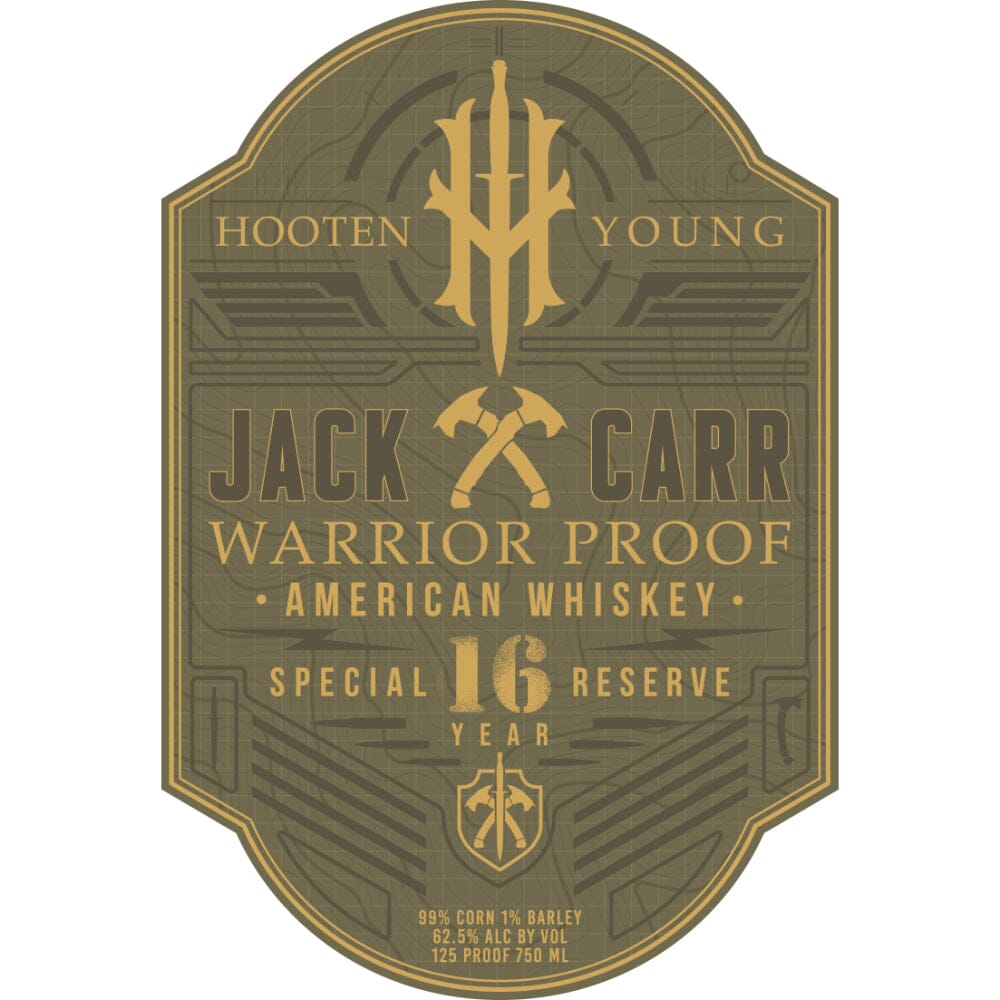 Hooten Young Jack Carr 16 Year Old Special Reserve Warrior Proof American Whiskey American Whiskey Hooten Young 