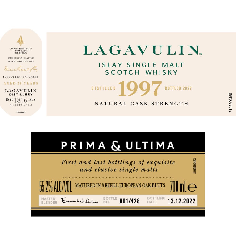 Lagavulin 1997 Prima & Ultima Single Malt Scotch 25 Year Old Scotch Prima & Ultima Collection 